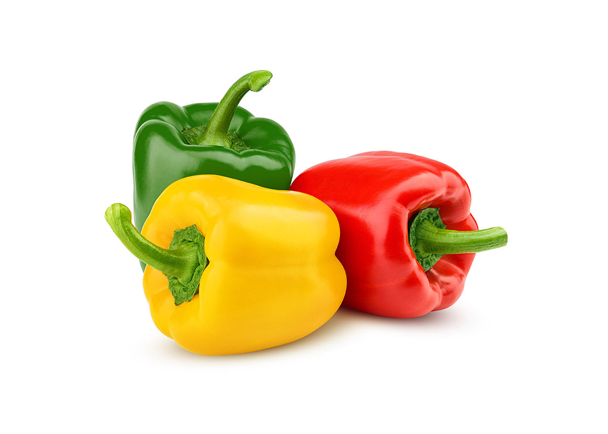 Capsicum Green Yellow Red - 001-Fresh Veggies SG Fresh Vegetables Online Delivery in Singapore 灯笼椒 青红黄